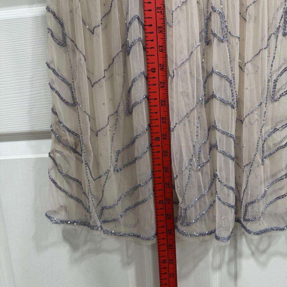 Free People Dress Small Womens Intimates Mesh Sheer Beaded Slip Nighttime Xsmall - Picture 4 of 8
